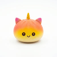 Multicolor Gradient Smooth Surface Horned Bun Stress Toy Fidget Stress Toy