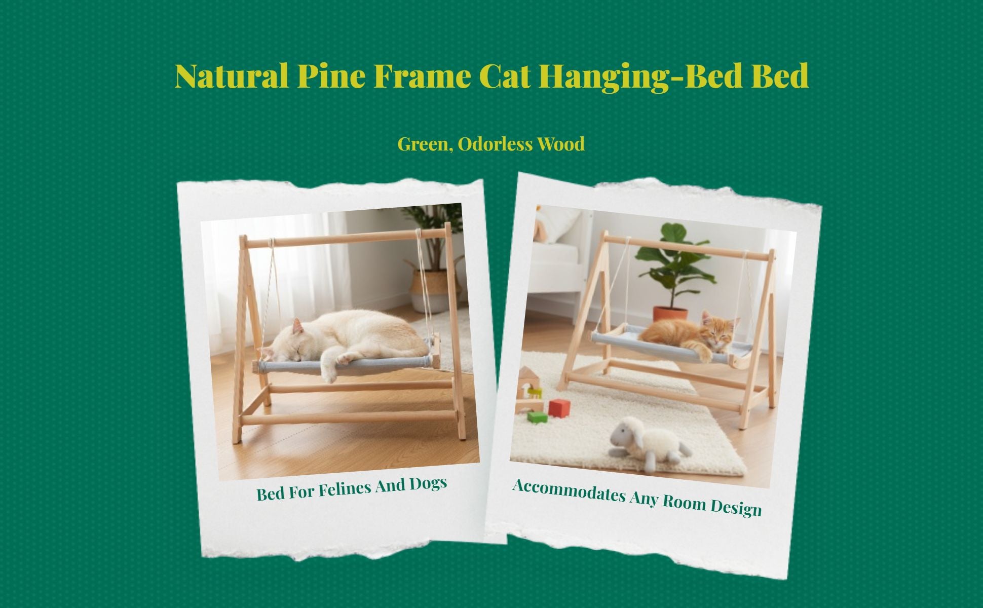 Breathable wood pet bed