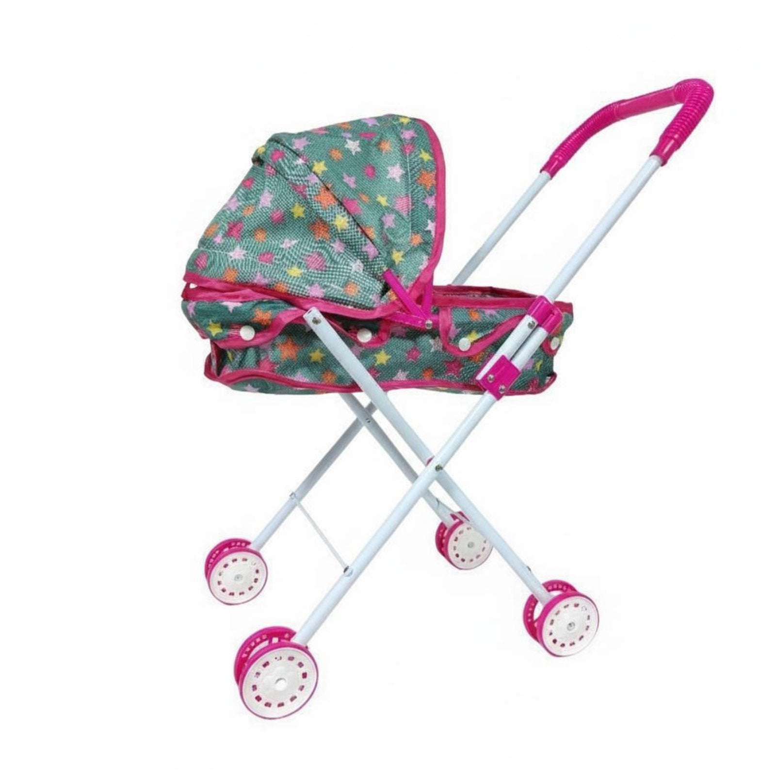 Foldable Doll Baby Carriage Realistic Design Baby Doll Baby Carriage Storage