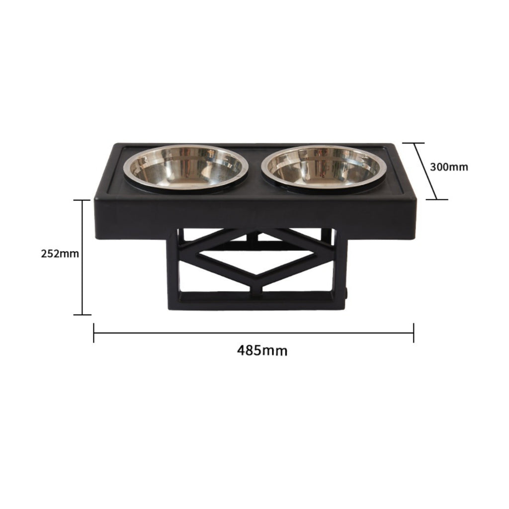 Elevated Pet Feeder Stainless Steel Dog Bowl Stand Foldable