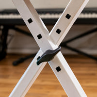 Folding X Piano Stool 100 Kg Load Capacity Adjustable Padded Stool Sturdy