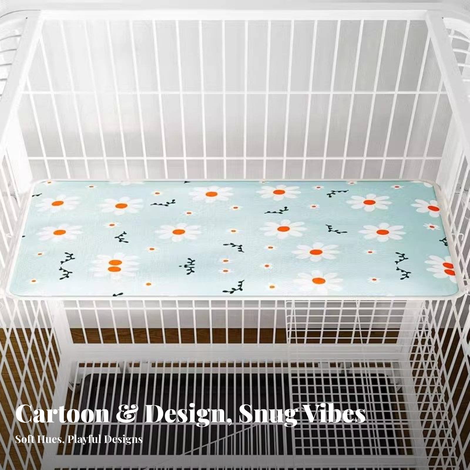 Woven enclosure Liner throughout the year Pet Mat Breathable for Indoors, Playpen