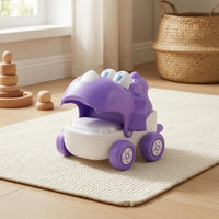 Pull-String Toy Car Open Mouth Dinosaur Toy Car Mini Size