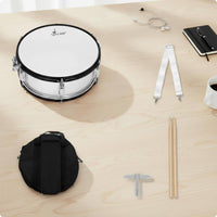 14 Inch Snare Drum with Shoulder Strap Marching Snare Drum Drumsticks Included
