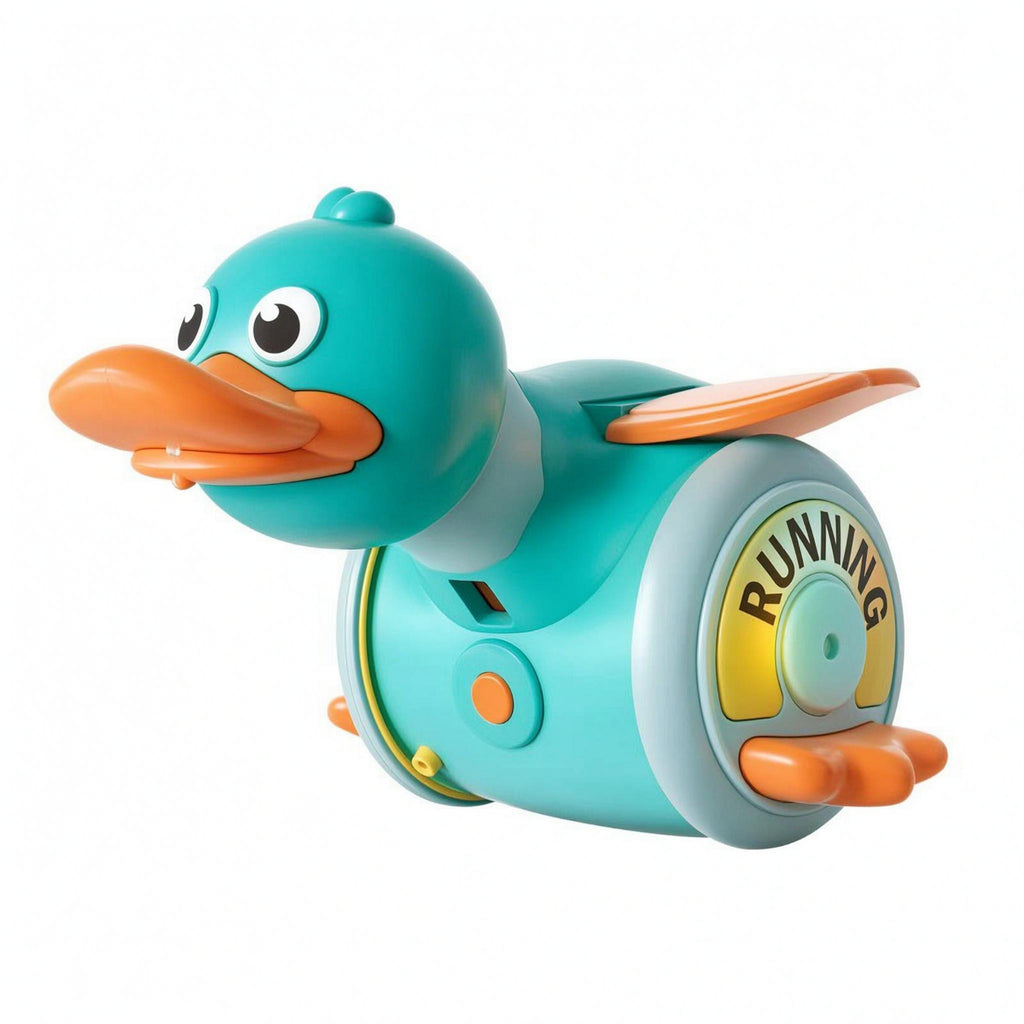 Crawling-Assist Toy Compact Rotating Duck Toy Interactive for Floor Play