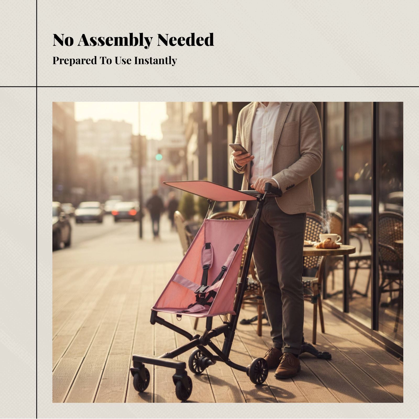 Lightweight Foldable Umbrella Stroller T18 for Children Travel Easy Assembly