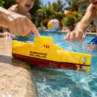 Wireless Control Underwater Vessel Rechargeable Aquatic Plaything Yellow and Red
