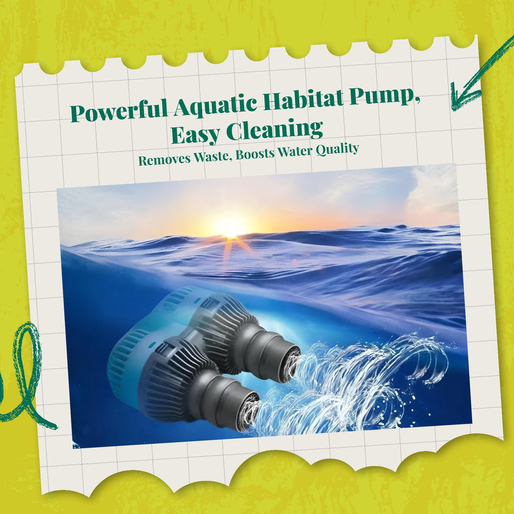 Adjustable aquarium wave pump