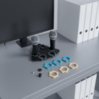 Multi-Mic Holder Tray Easy Installation Mic Storage Rack for Musicians