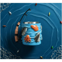 Fishing Rod Handle Mug Unique Gift Beer Stein Creative Design for Fishermen