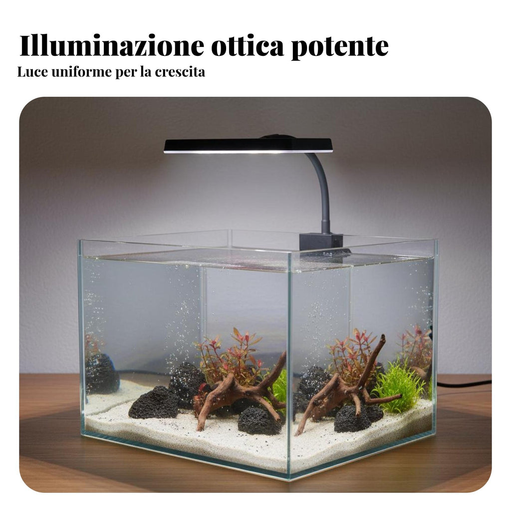 Full Spectrum Aquatic Aquarium Vessel Light Color Enhancing LED Snap-on Aquarium