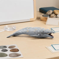 Gray Marine Mammal Figurine Solid Sea Creature Figure Educational for Collection