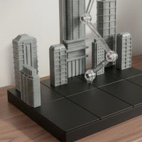 Cityscape Display Stage Dynamic Posing Robot Model Battle Diorama Easy Assembly Articulated Figure Support Stand for Hobbyists, Toy Photography