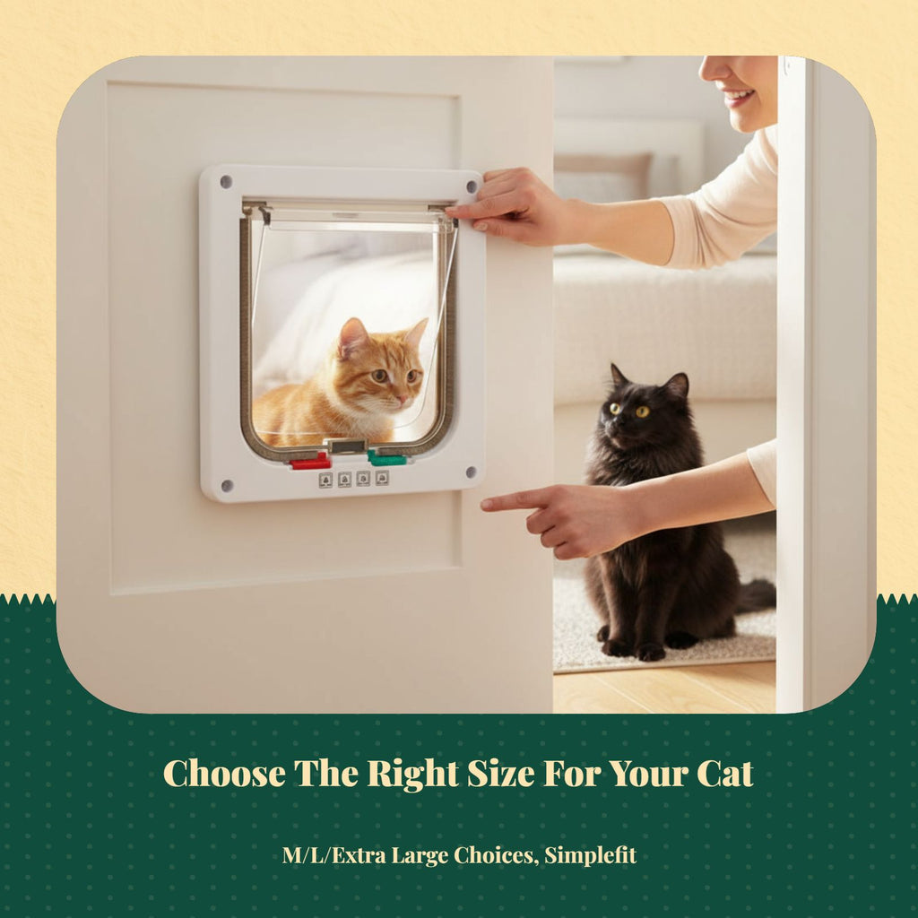 Weatherproof cat door, easy install.
