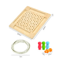 Triangular Peg Board Classic Triangle Peg Game Decorative