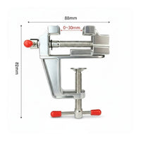 Aluminum Mini Vise Compact Mini Bench Vise Non-Slip Gripping Surfaces