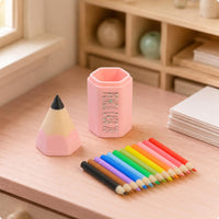 Dollhouse Pencil Holder Faceted Desk Accessory Pointed Tip