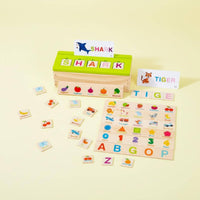 Spelling Learning Box Montessori Letter Matching Box Fine Movement Skills