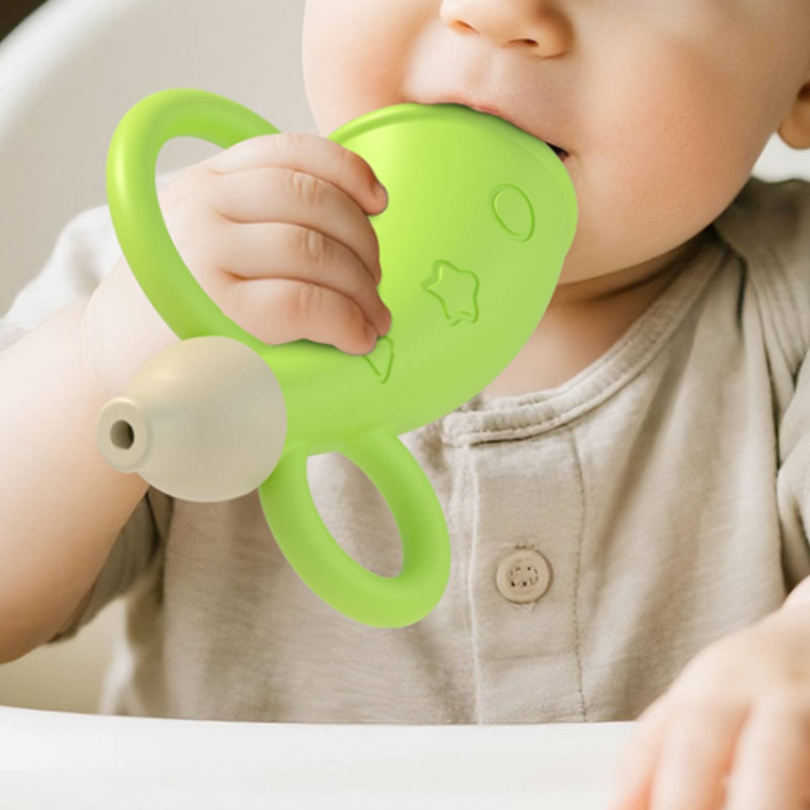 Baby Trumpet Safe to Gnaw-Safe Silicone Trumpet Toy Included for Playtime