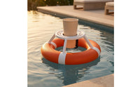 Floating Gyro Cup Holder 3D-Printed Buoyant Pool Beverage Buoyant Orange