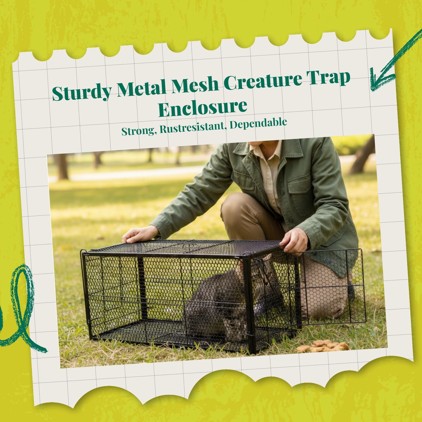 Steel automatic pet trap