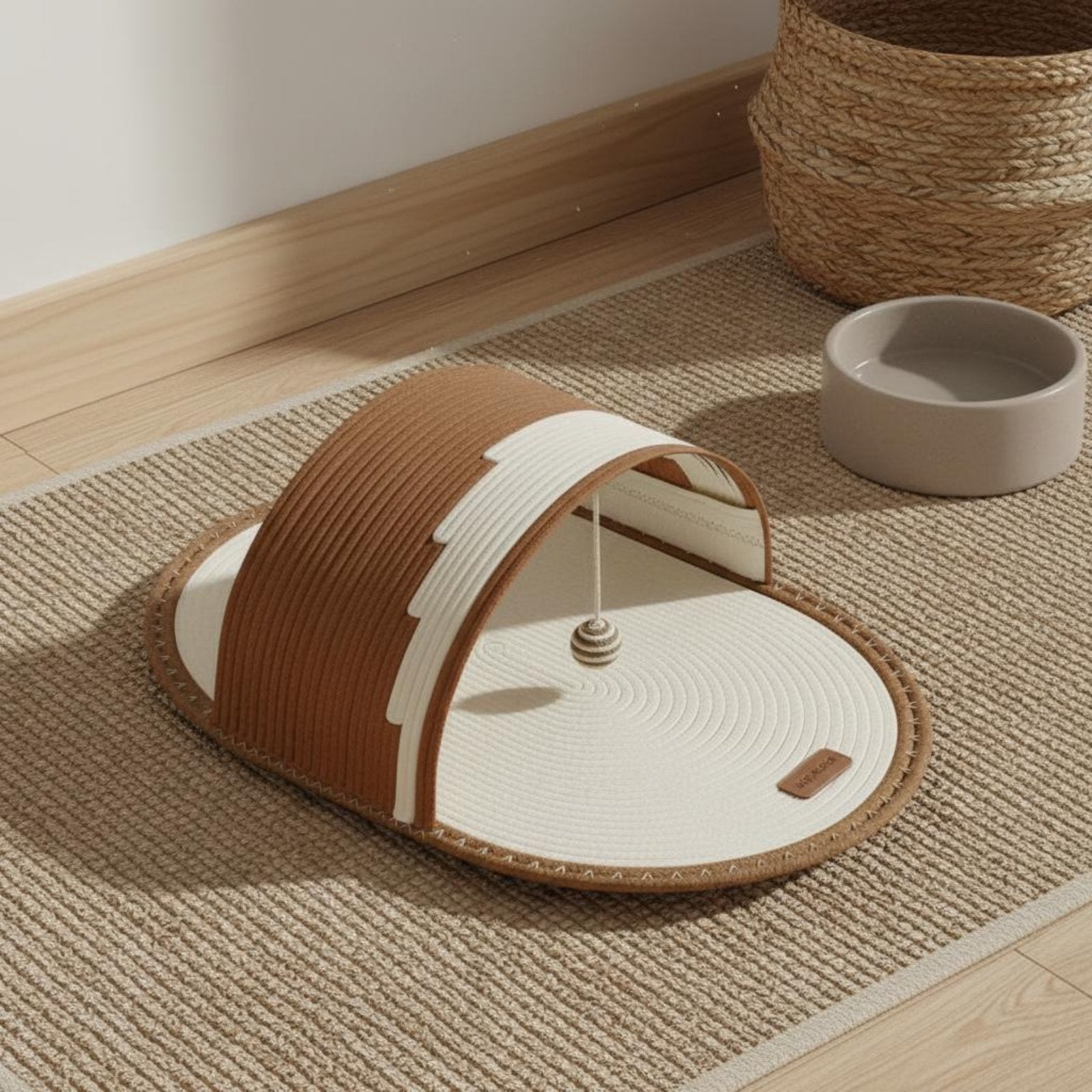 Slipper Cat Bed Scratch-Resistant Slide Sandal Pet Bed for Cats, Small Pets