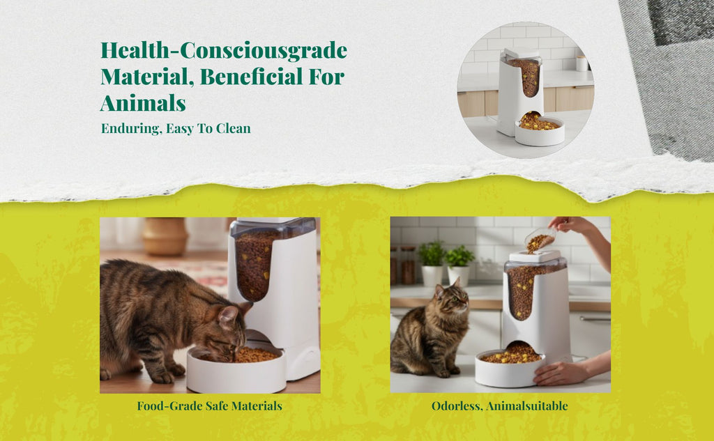 Large auto pet feeder, no power needed