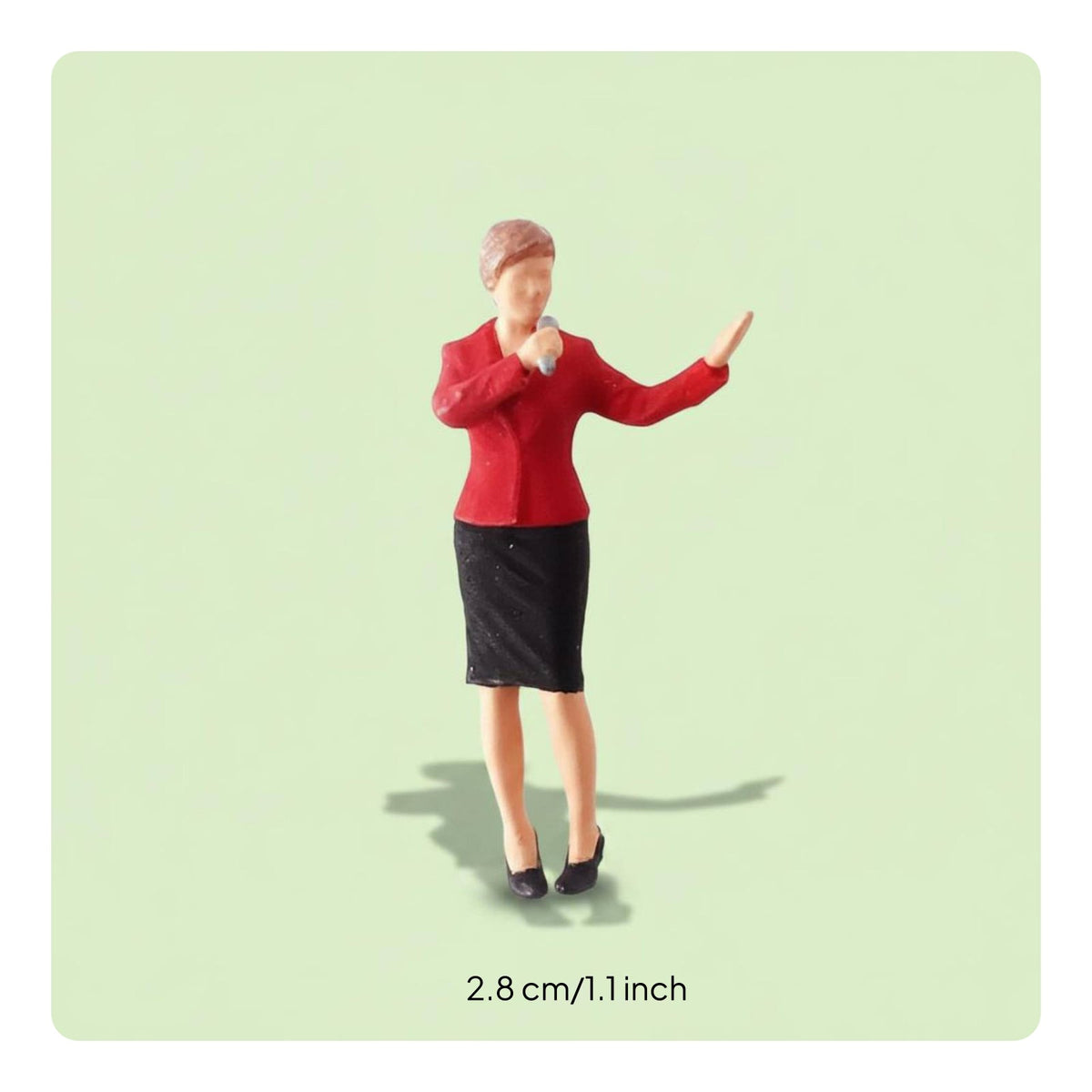 1:64 Scale Miniature Scene Collectible Online Broadcast Host Doll Set