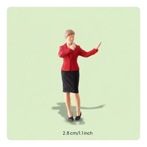 1:64 Scale Miniature Scene Collectible Online Broadcast Host Doll Set