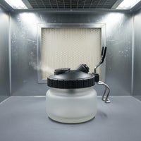 Airbrush Cleaning Jar Perforated Cap Airbrush Rinse Jar Mixing Palette Lid