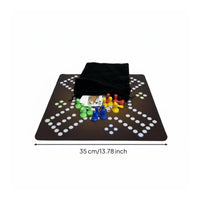 Jackaroo Board Game Portable Ludo Game Set Sturdy Construction for Parties