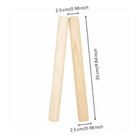 2 Pieces Wooden Rhythm Sticks Long-Lasting Wood Percussion Sticks Pair Set