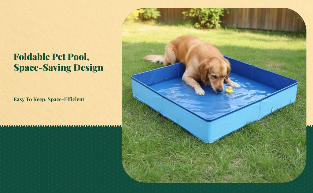 Leakproof foldable dog pool