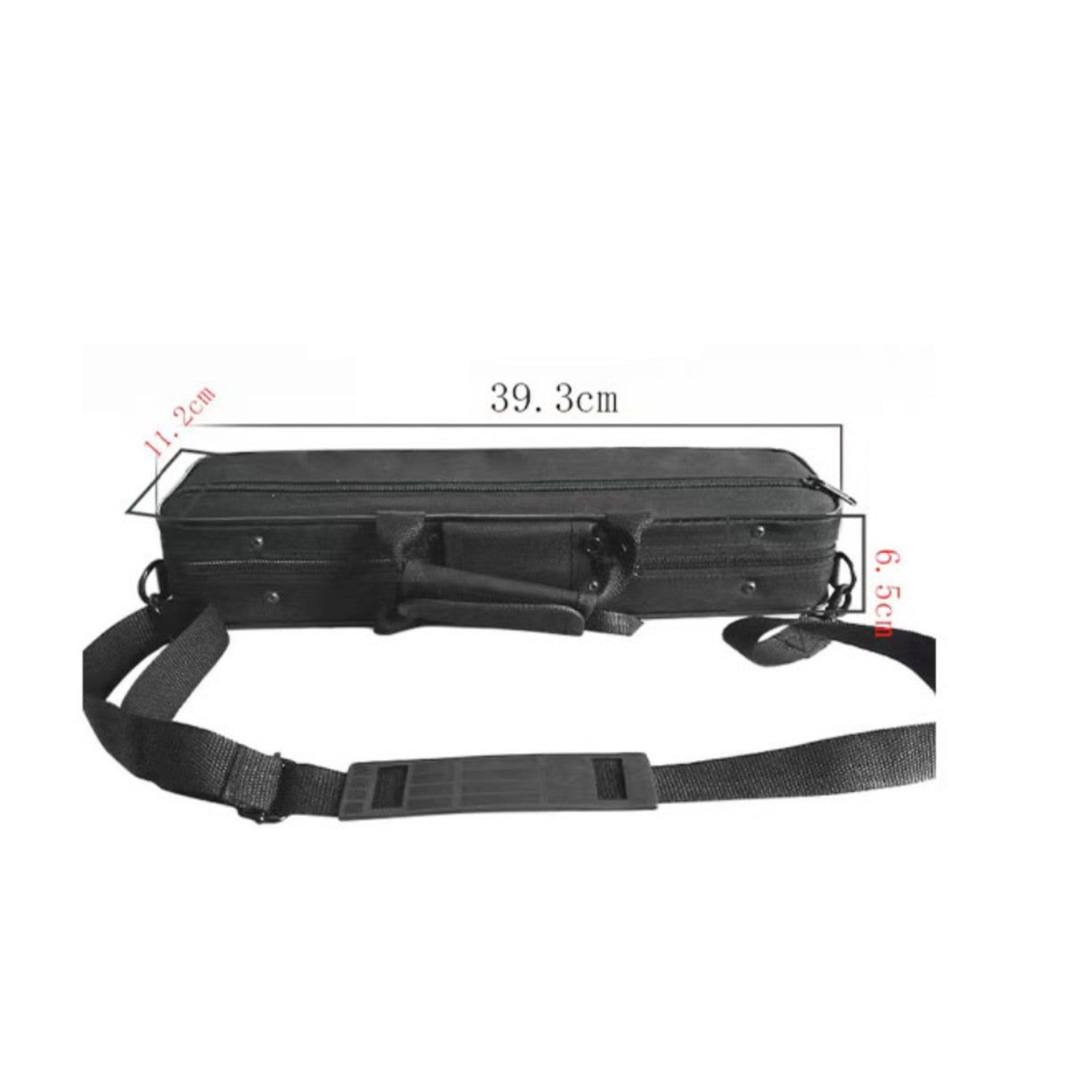 Flute Carrying Case Safeguarding Cushioned Interior Music Accessory Dustproof