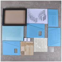 Brick House Model Base Realistic appearance 1:35 Building Diorama Unpainted Diorama Ruins House