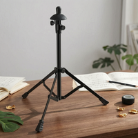 Trombones Stand Compact Storage Adjustable Trombones Stand Non-Slip Base Instrument Support