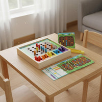 Wooden Sorting Game Hand-Eye Coordination for Young Children, Preschoolers