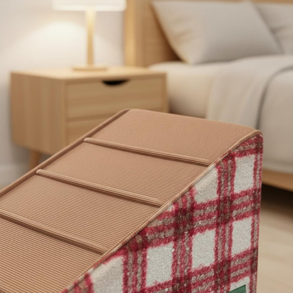 Small Dog Stairs Washable Cover Elderly Dog Ramp Sloped Design Pet Staircase for Sofa
