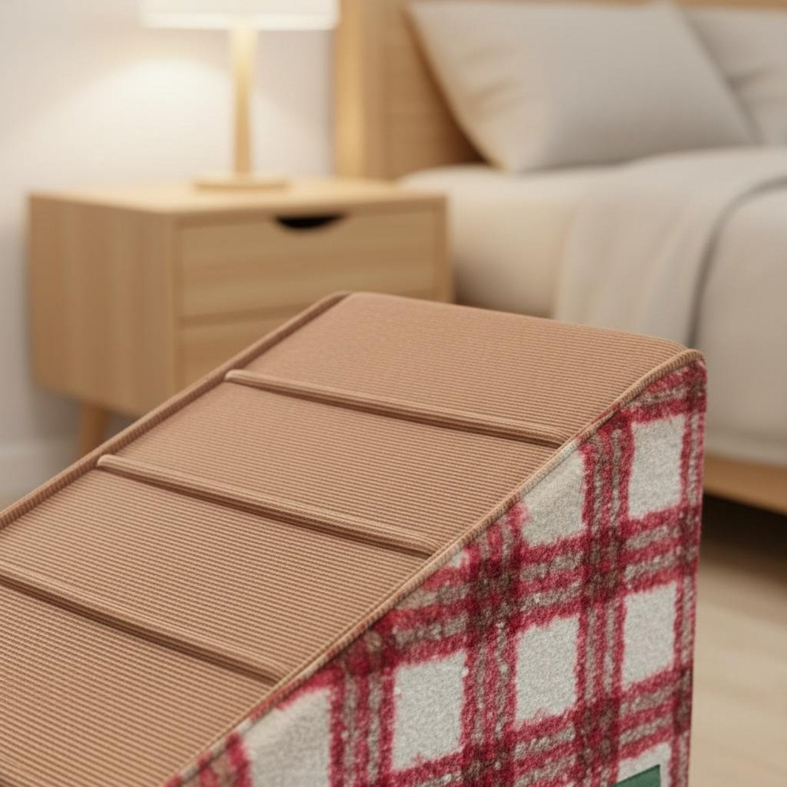 Small Dog Stairs Washable Cover Elderly Dog Ramp Sloped Design Pet Staircase for Sofa