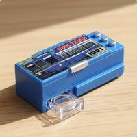 Dollhouse Pencil Box Transparent Side Compartment Miniature Pencil Box Decorative Top Panel for Children