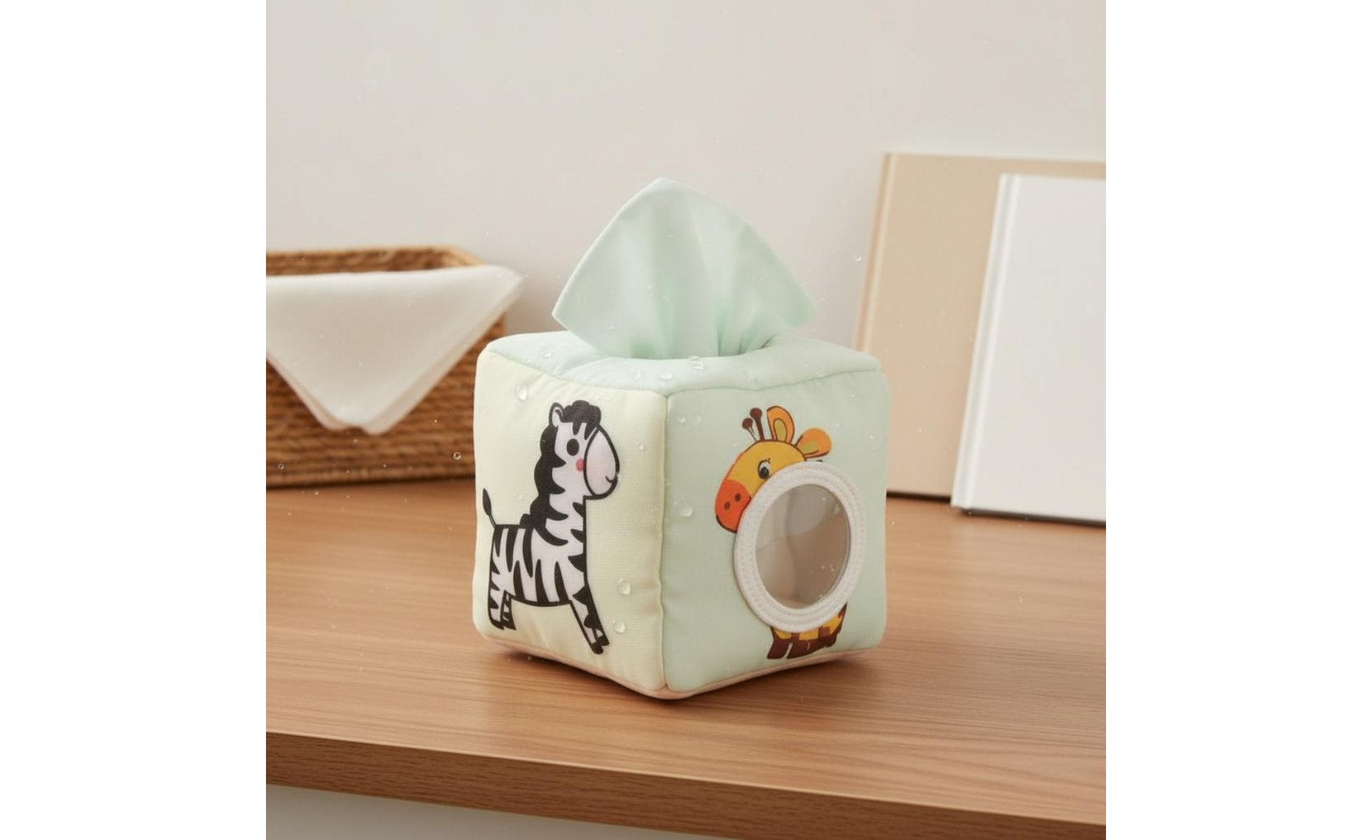 Tissue Box Toy Waterproof Baby Tissue Box Toy Material for Car, Kids