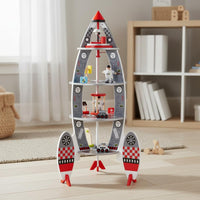 Space Spacecraft Building Set Easy to Assemble Wooden Spacecraft Playset Safe