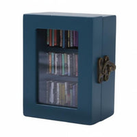 Wooden Bookshelf Ornament Three Shelves Mini Bookshelf Cabinet Rectangular Home Decor