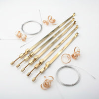 5 Pieces Cello Seam Gluing Clamp Professional Grade Brass Luthier Clamp Set