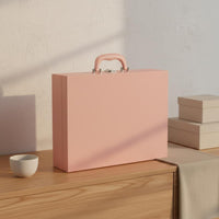 Mahjong Box Sturdy Construction Mahjong Tile Storage Case Spacious Interior PU Leather Game Box for Travel