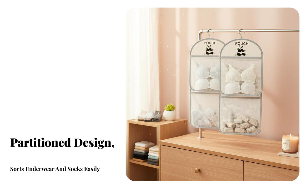 3 Pieces Underwear Organizer Set Space-Saving Household Storage Foldable