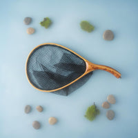 Wood Handle Landing Net Lightweight Outdoor Gear Portable for Anglers, Fishermen
