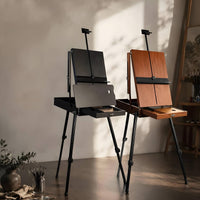 Aluminum Easel Box Foldable Portable Easel Box Adjustable for Outdoor Sketching