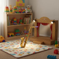 Toy Saxophone Playable with 8 Tones Kids' Play Saxophone Realistic Design