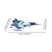 27 Fighter Jet Model Boxed Item -27 Model Airplane Alloy Jet for Aviation Fans, Collectors, Desk Display
